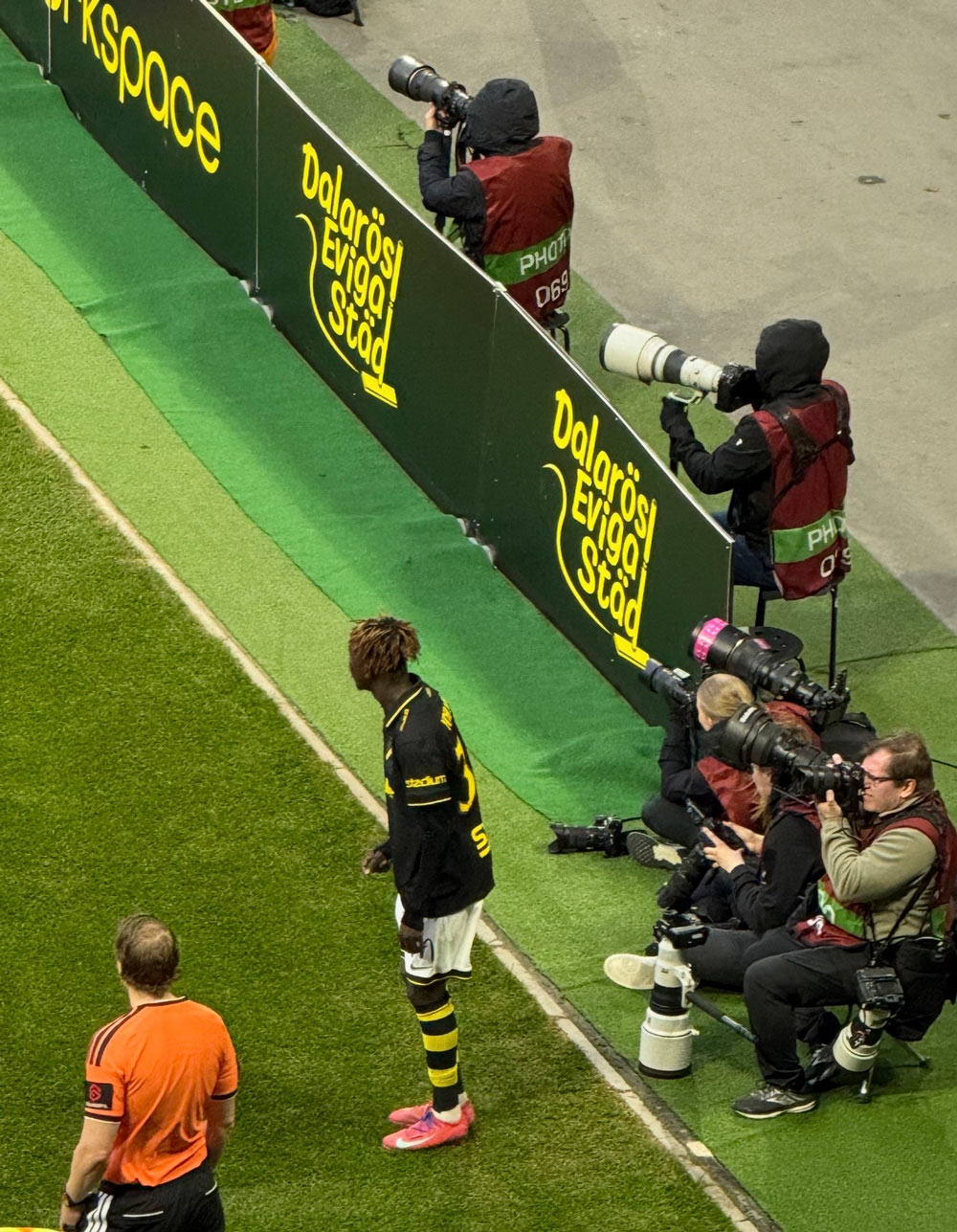 En fotbolls spelare 